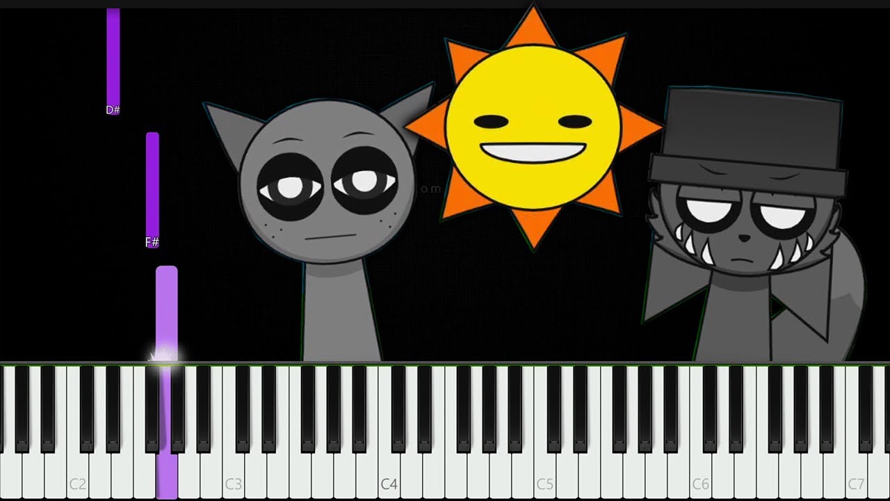 Sprunki Remix 1 Sounds 👉 Piano Tutorial