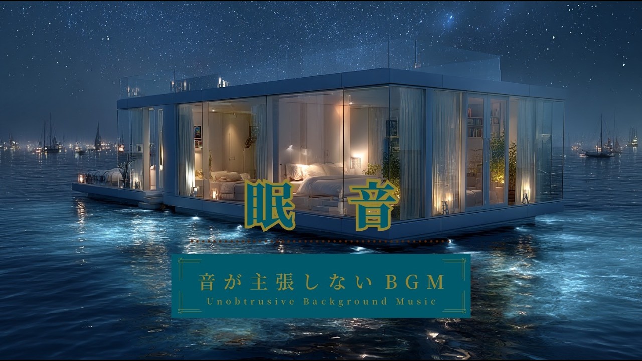音が主張しない眠音｜夜の星空に囲まれている