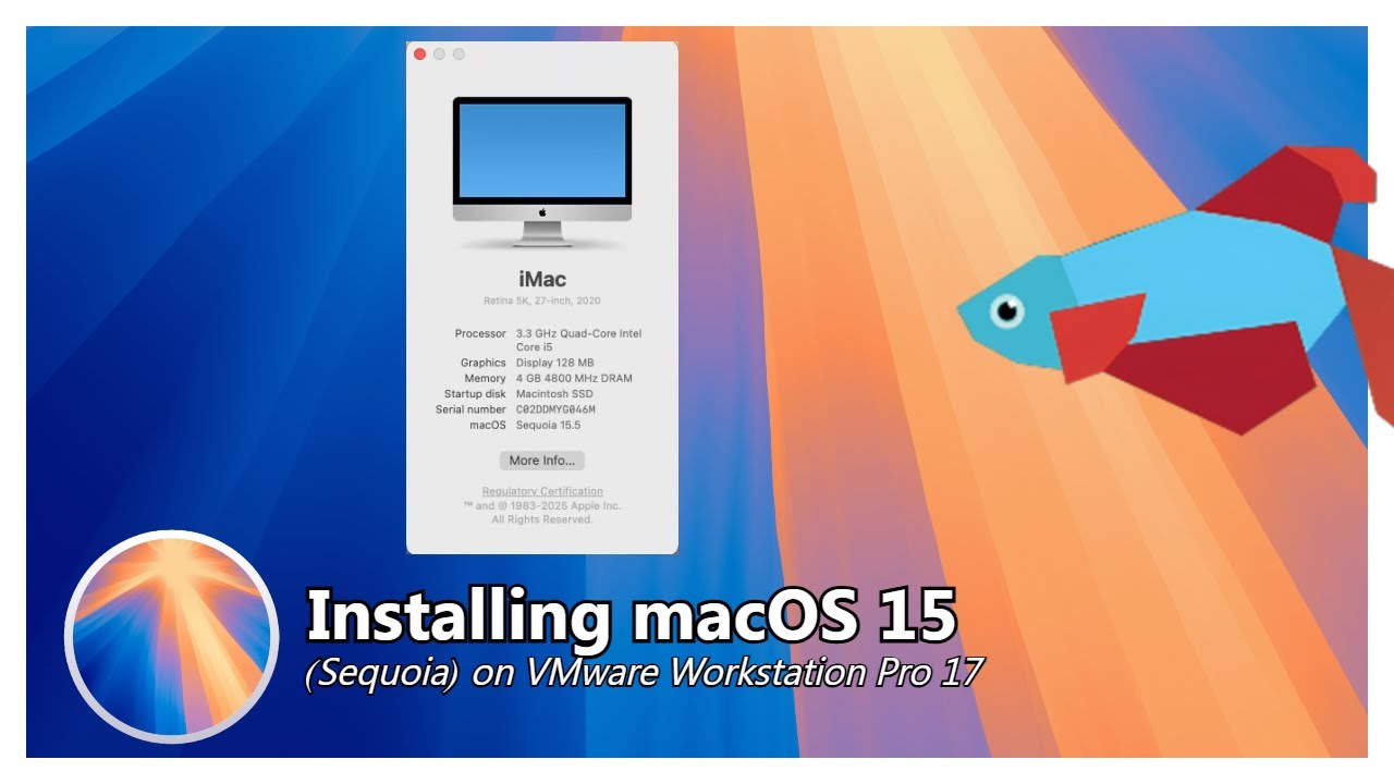 Installing macOS 15 Sequoia on VMware Workstation Pro 17