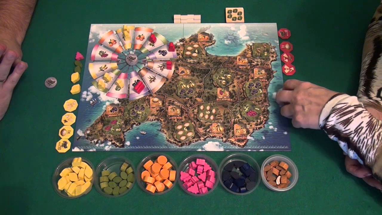 Finca - играем в настольную игру, board game