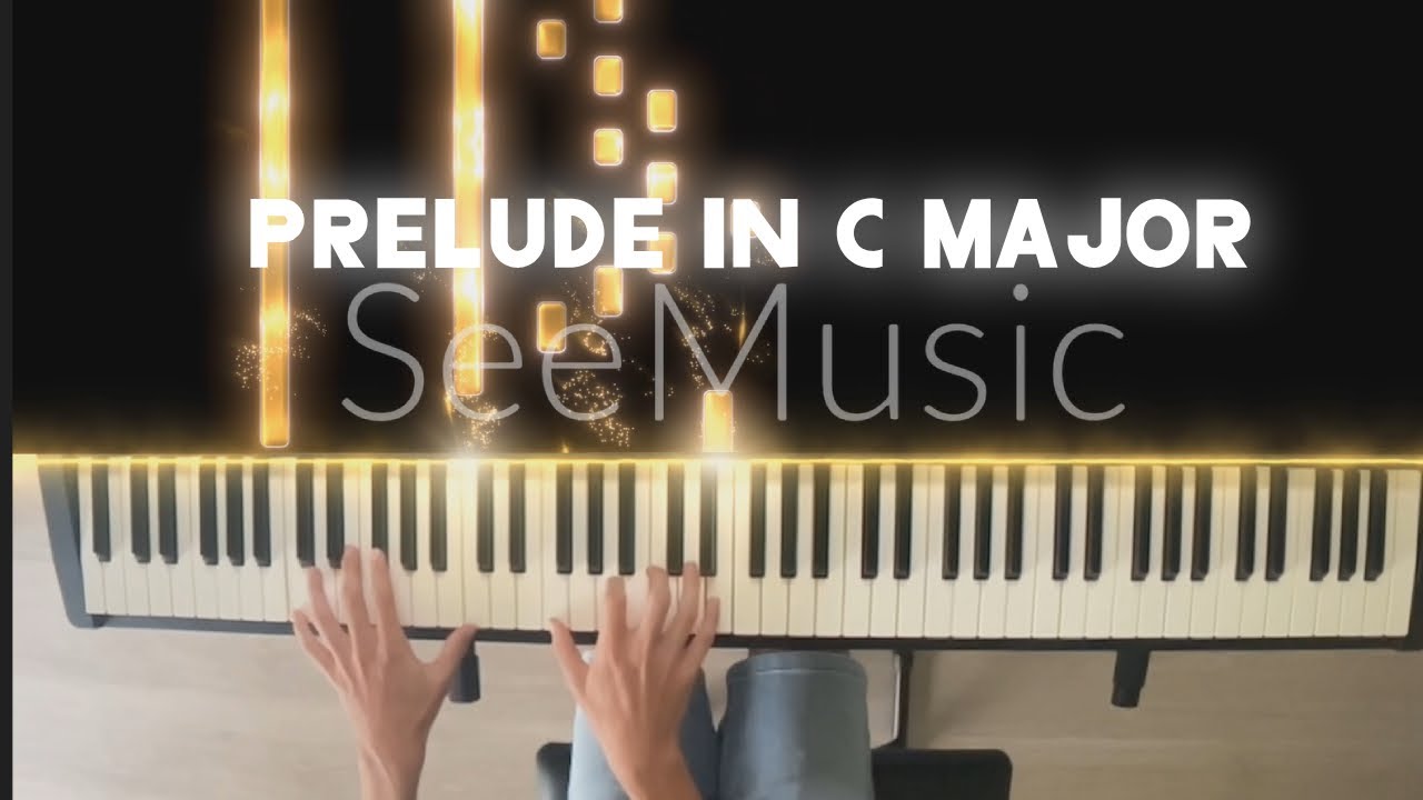 Prelude in C Major - Bach (Piano tutorial)
