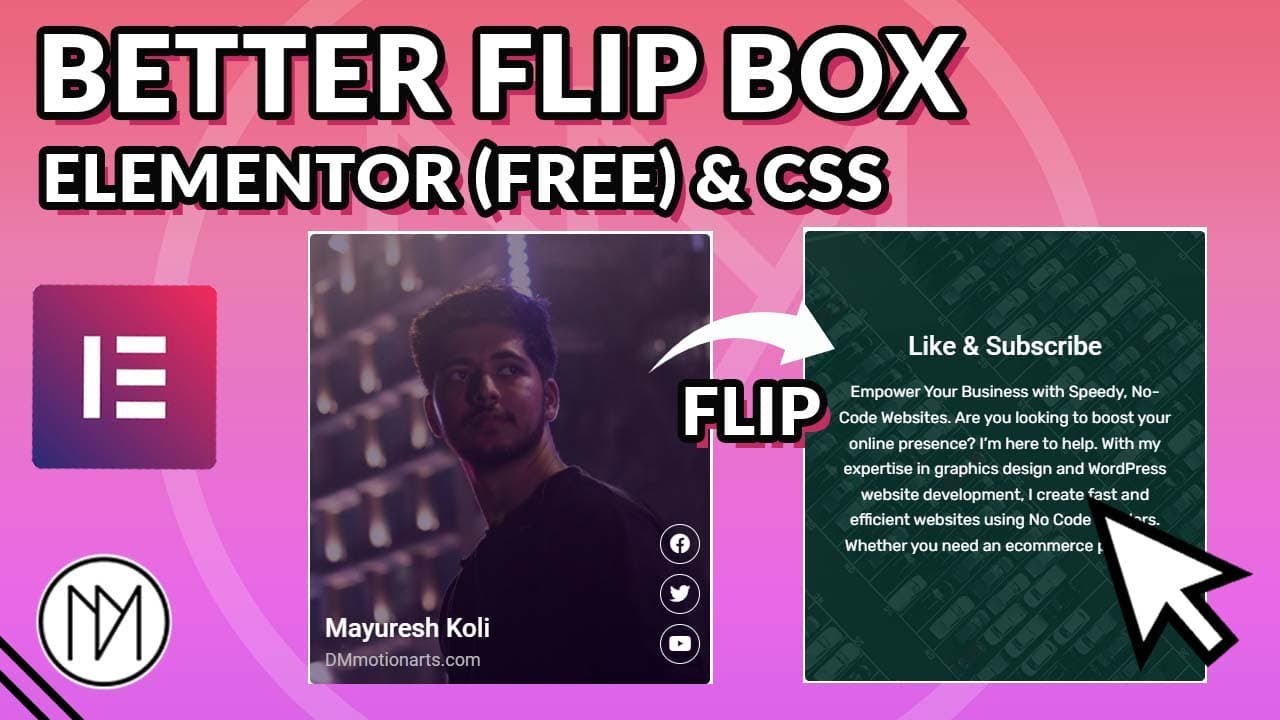 Создание пользовательского переворачивающегося блока в Elementor и CSS — WordPress Tutorial 2024