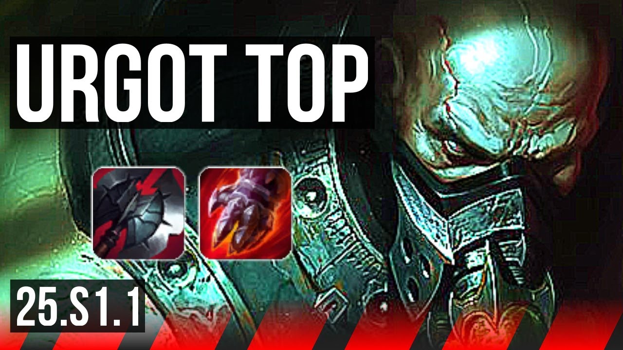URGOT vs DR. MUNDO (TOP) | Rank 12 Urgot | NA Master | 25.S1.1