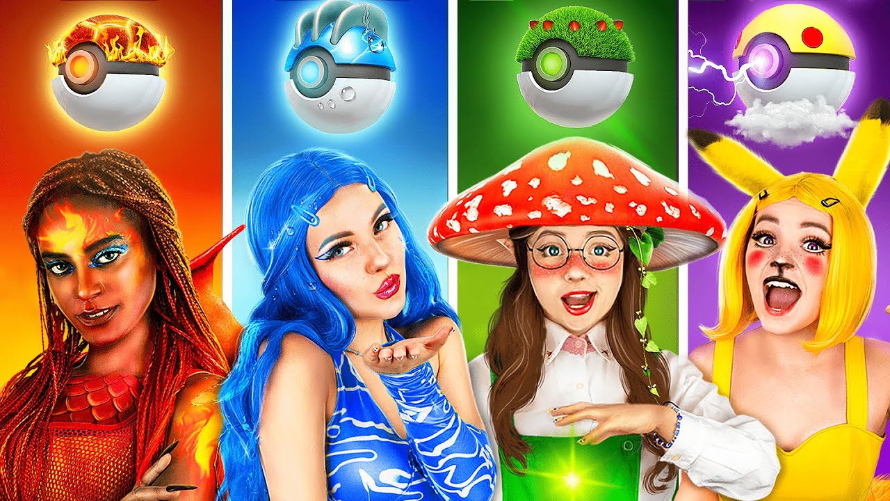Bốn Nguyên Tố Ngoài Đời Thực! Pokemon Lửa, Pokemon Nước, Pokemon Khí Và Pokemon Đất!