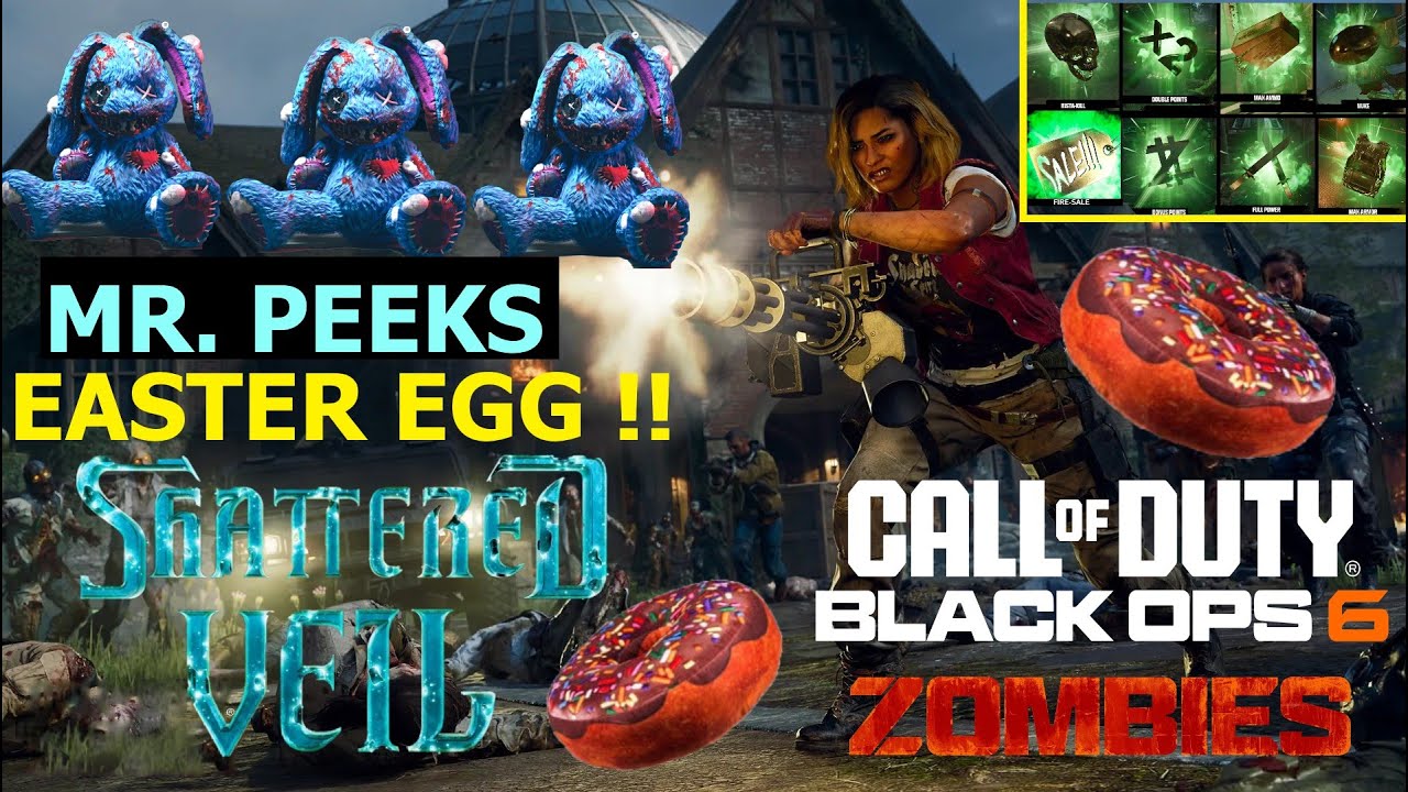 Black Ops 6 Zombies Mr. Peeks Easter Egg PĄCZEK & 8 lokacji Power Ups & ''Falling To Pieces'' Song!
