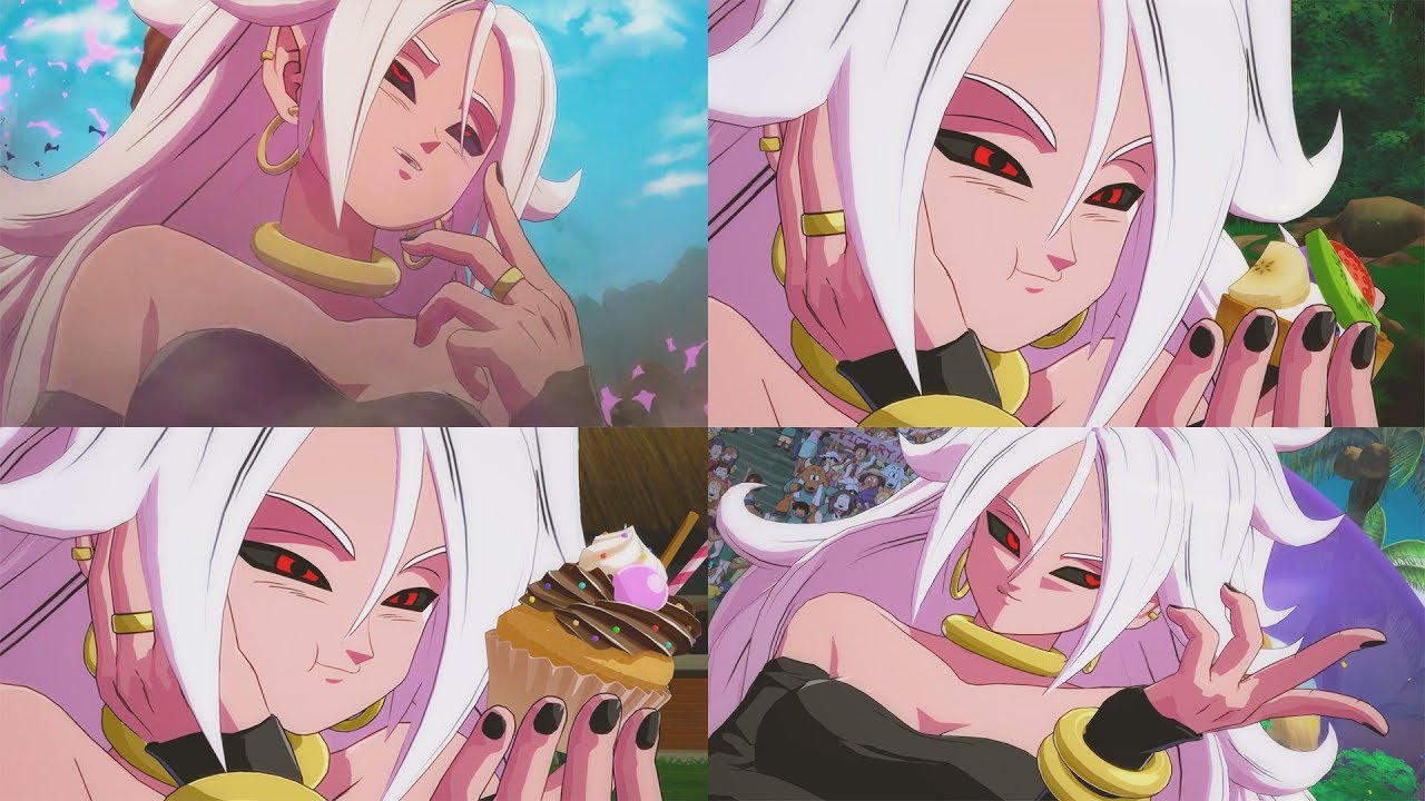 DRAGON BALL FIGHTERZ Android 21 Eats Everyone
