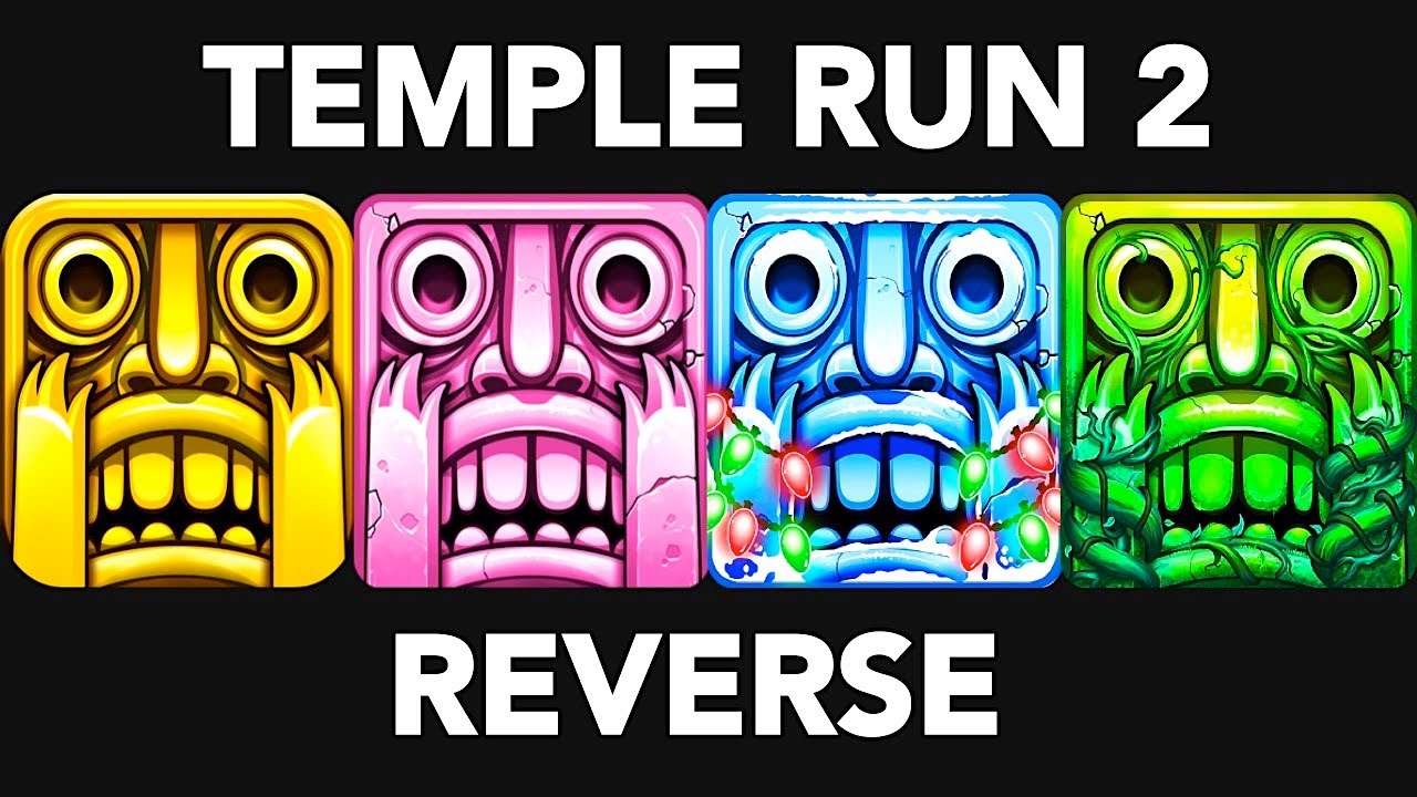 Temple Run 2 REVERSE Gameplay | Sky Summit VS Frozen Shadows VS Blazing Sands VS Spooky Summit