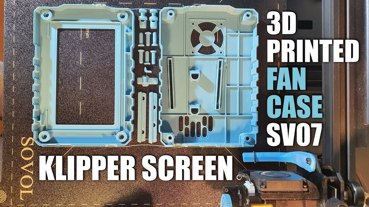 Sovol Klipper Screen ❄ Keep it cool with 3D printed fan case ❄ SV07/SV07+ Klipperized SV06/SV06+