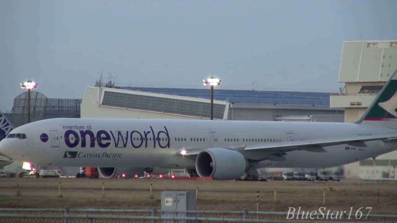 [Oneworld] Cathay Pacific Airways Boeing 777-300ER (B-KPL) taking off from NRT/RJAA (Narita) 34L