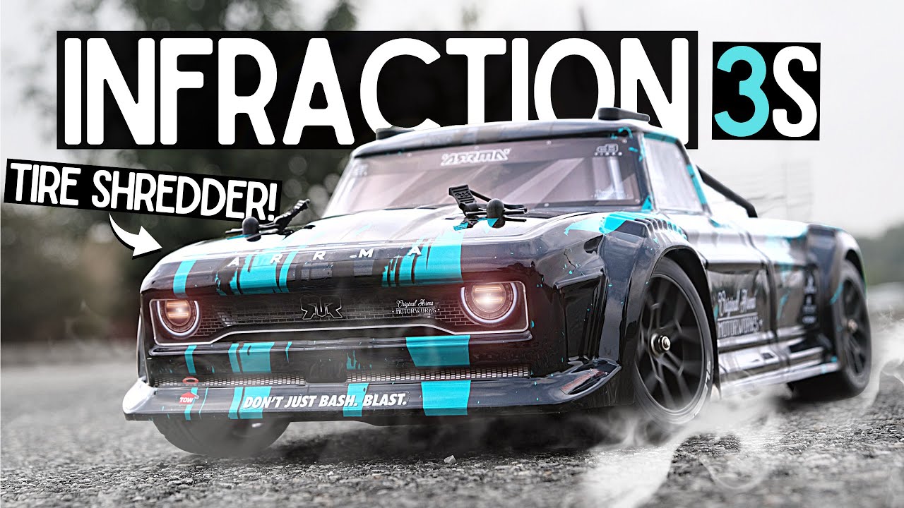 TIRE SHREDDING MADNESS!! - ARRMA Infraction 4x4 3s BLX!