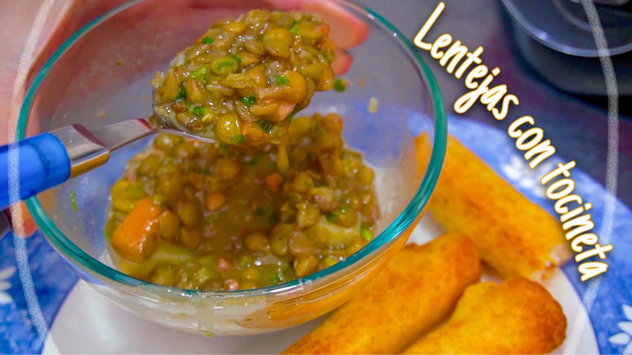 Como Hacer LENTEJAS CON TOCINETA y YUCAS cronch [Fácil y delicioso] #ComiArte👉🏻 2020