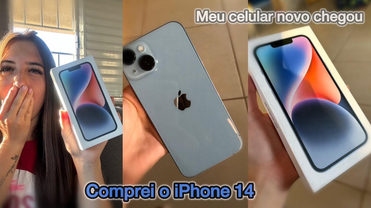 COMPREI UM Celular NOVO ( IPHONE 14 )😍😍😍