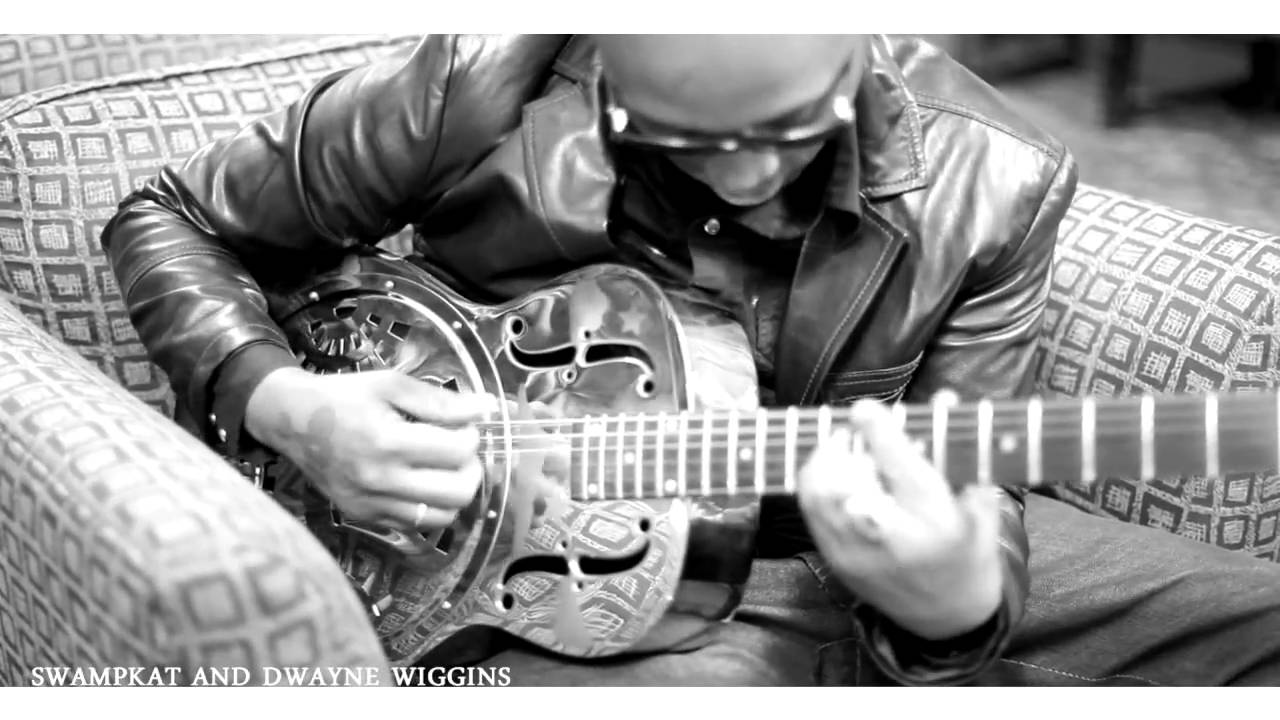 swampkat and dwayne wiggins at thier studio playing some dope guitar.