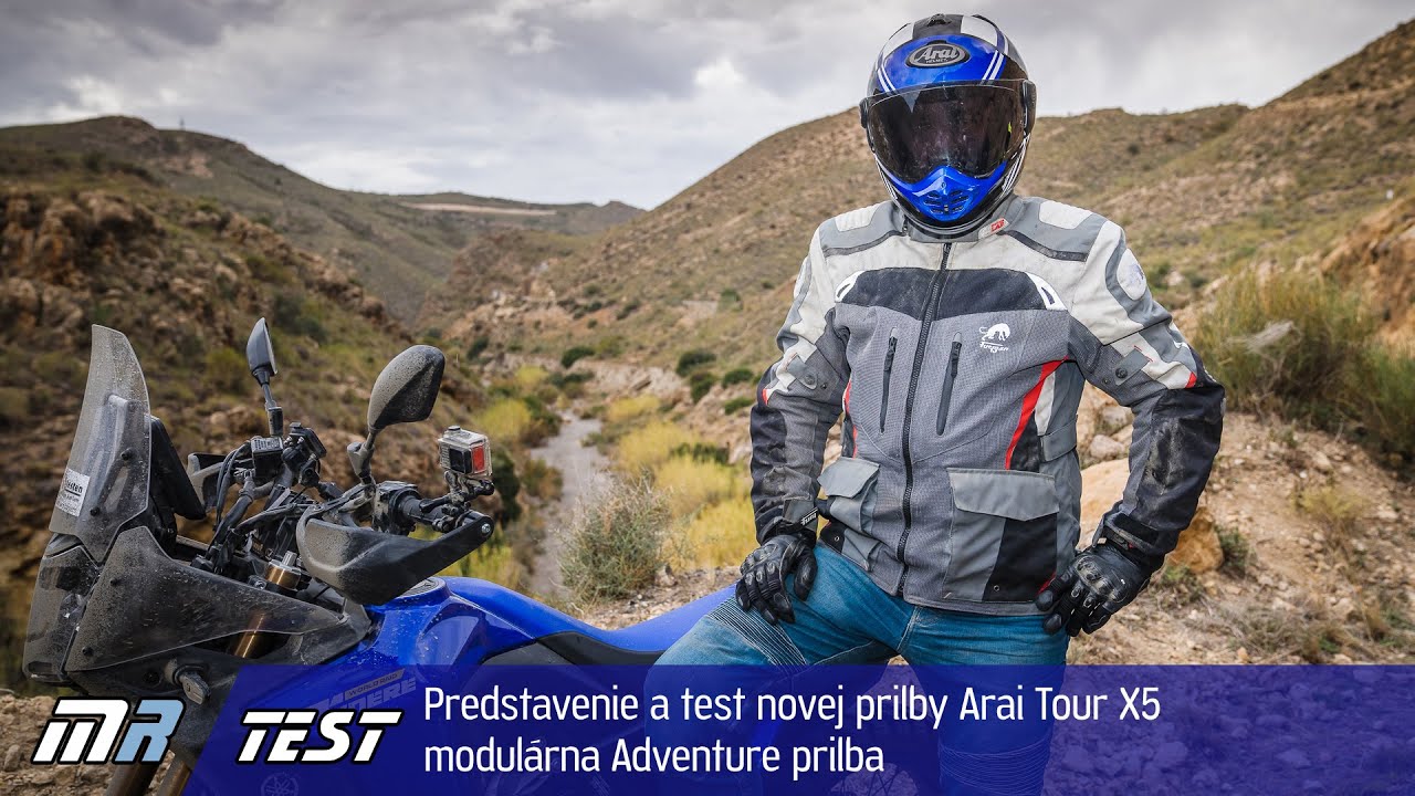 Predstavenie a test novej prilby Arai Tour X5 - modulárna Adventure prilba - motoride.sk