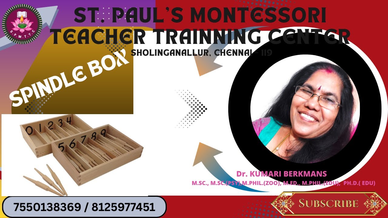 SPINDLE BOX // St. PAUL'S MONTESSORI TEACHER TRAINING CENTRE