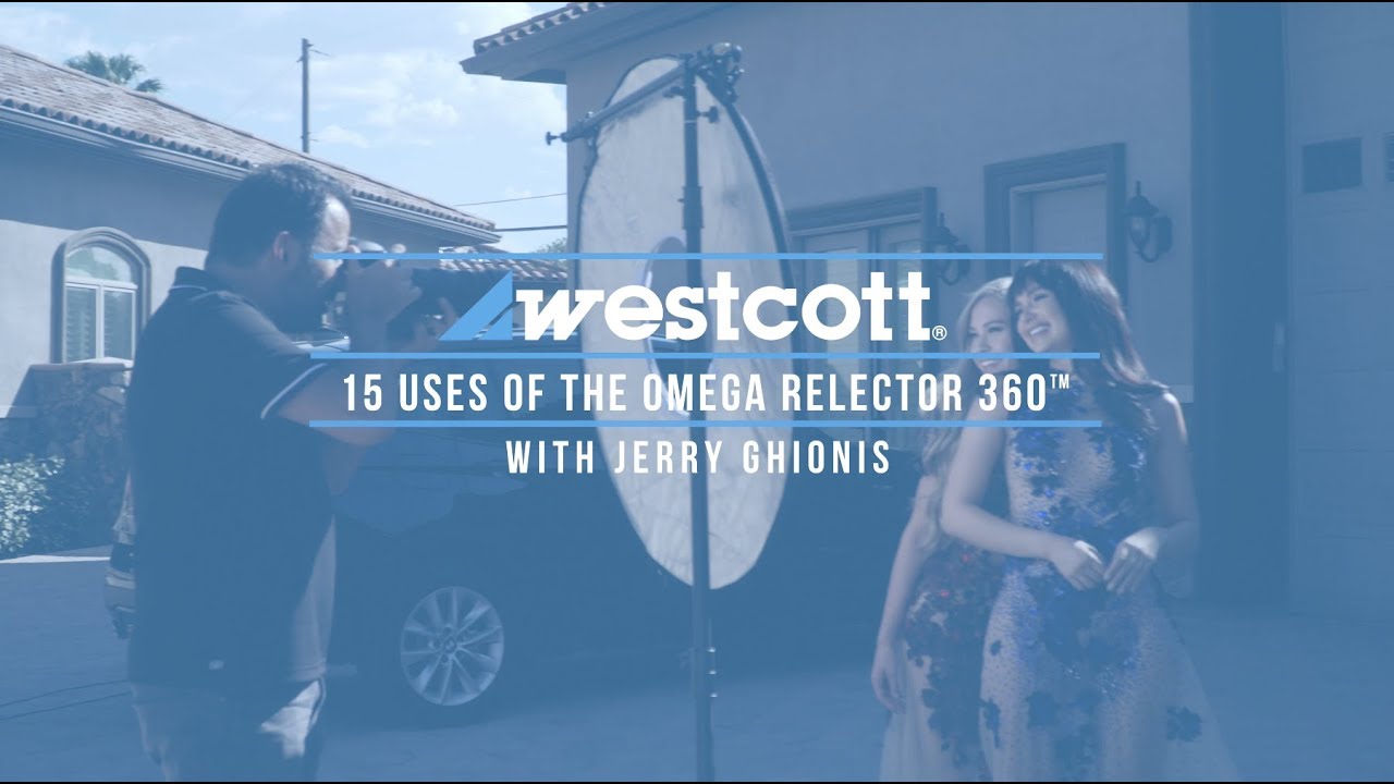 The Omega Reflector, the world's first 15-in-1 shoot through reflector!