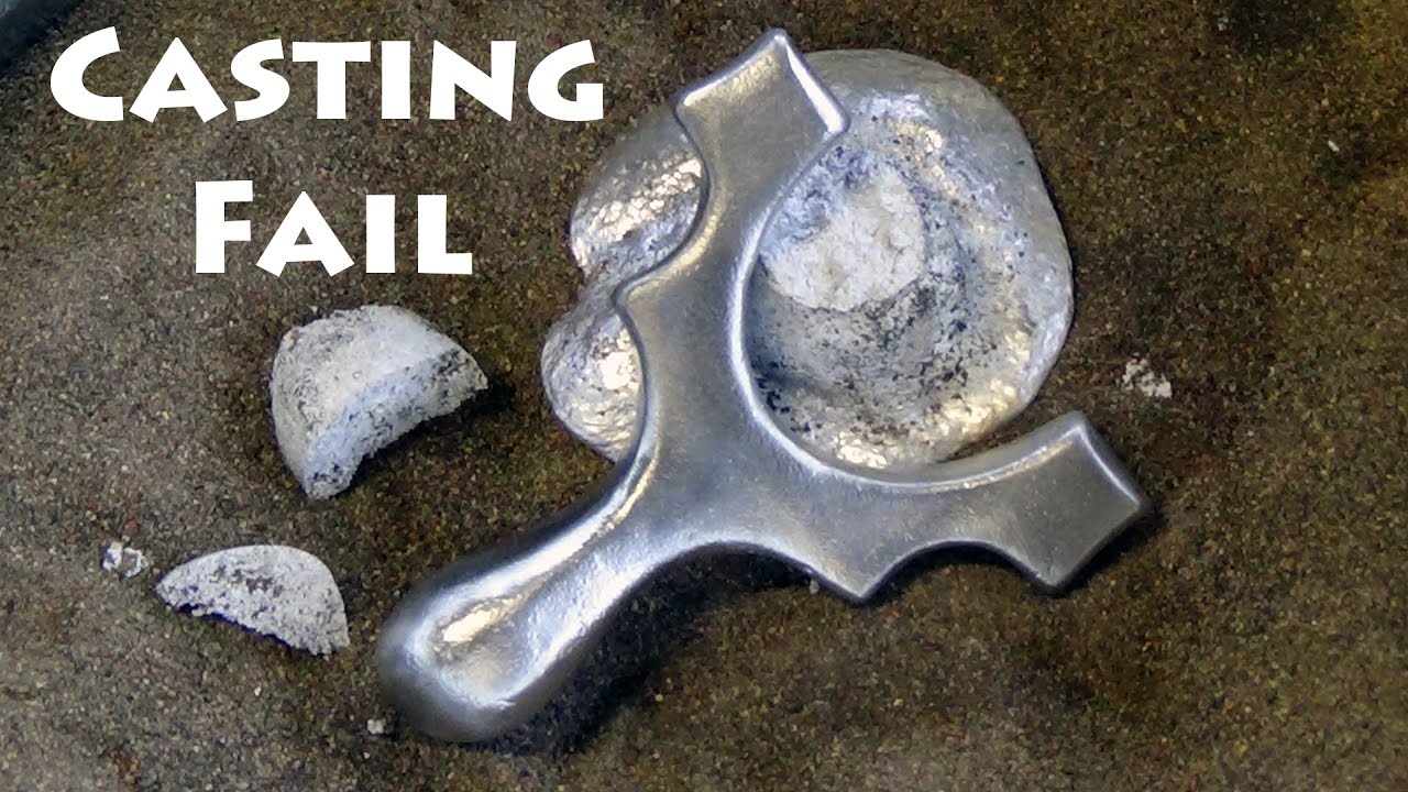 Aluminum Casting Fail - How Not to Cast a Slingshot From Aluminium Cans