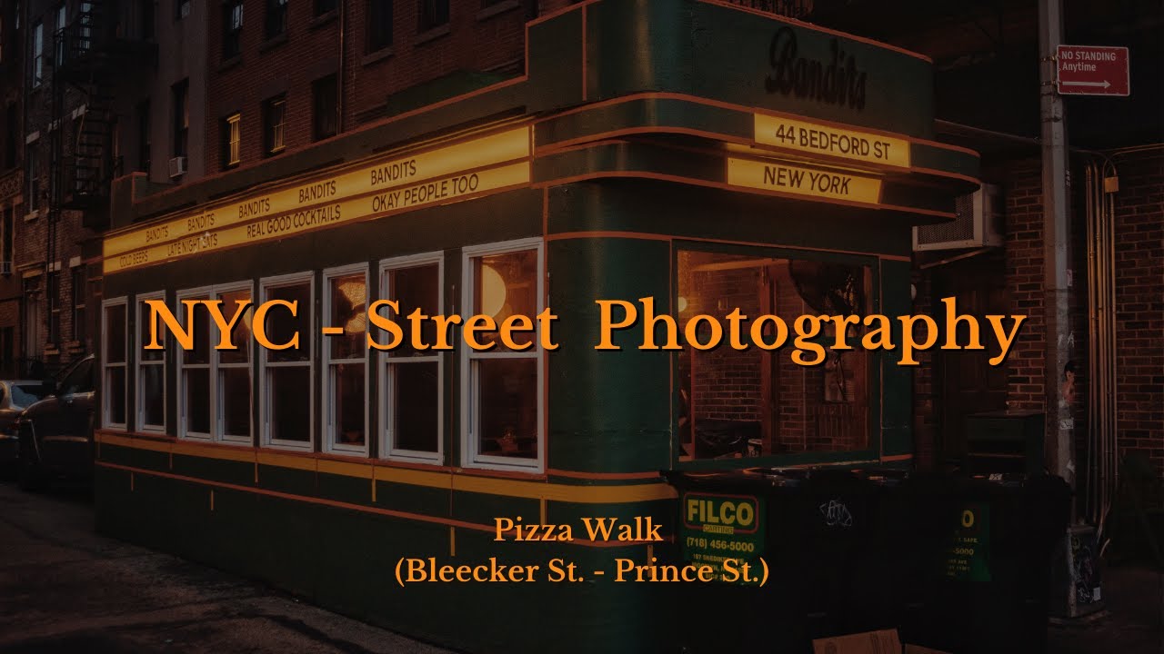 Night Street Photography and Pizza in NYC (POV) - Pizzography Ep. 1