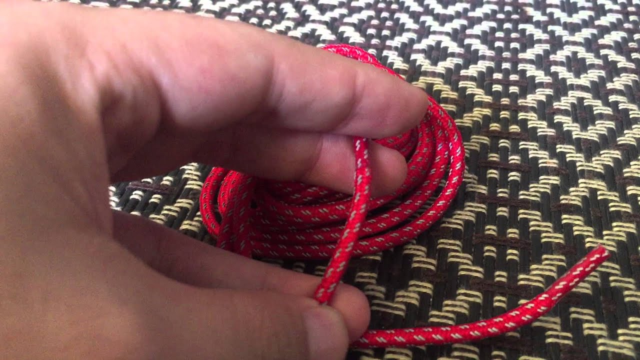A Closer Look - 3M Cross Grain Red Reflective Rope Shoelaces by Slickieslaces