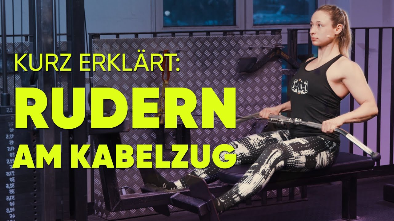 Rudern am Kabelzug! Ganz schnell in der Satzpause gelernt I Latissimus Training für Pull-Ups