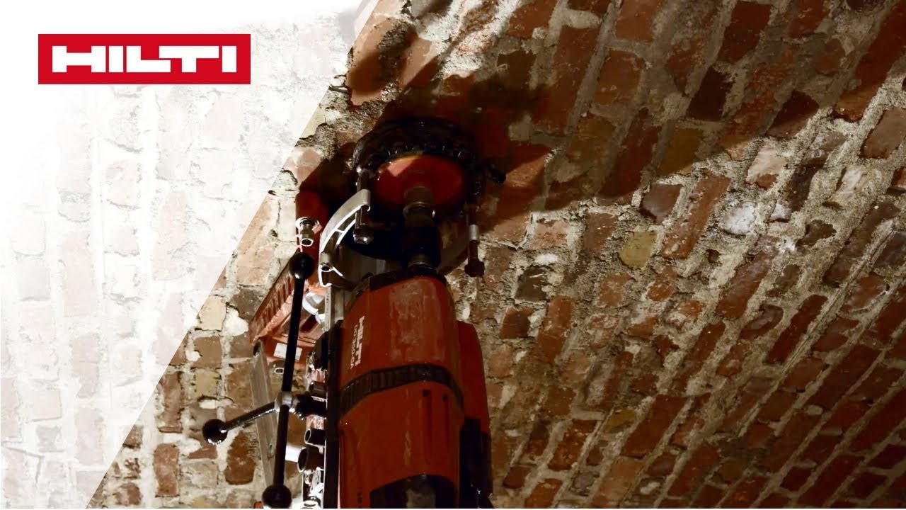 DEMO Bohrkernentnahme zur statischen Untersuchung mit der Hilti DD 350-CA