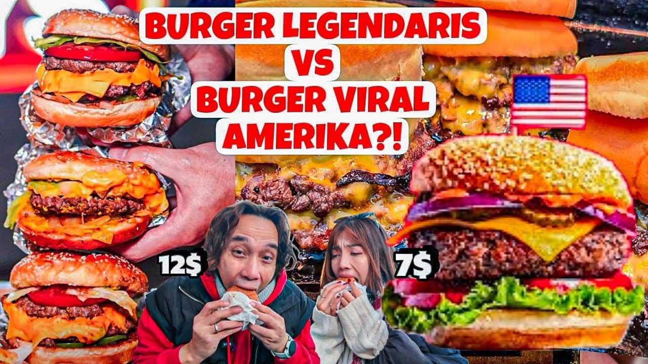 BURGER LEGENDARIS VS BURGER VIRAL NEW YORK! WORTH THE HYPE GAK?