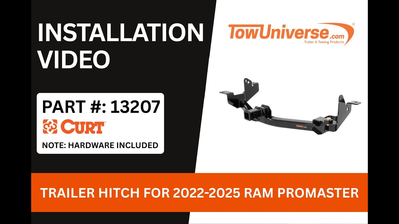 CURT 13207 Trailer Hitch Installation | 2022-2025 Ram ProMaster | Step-by-Step Guide