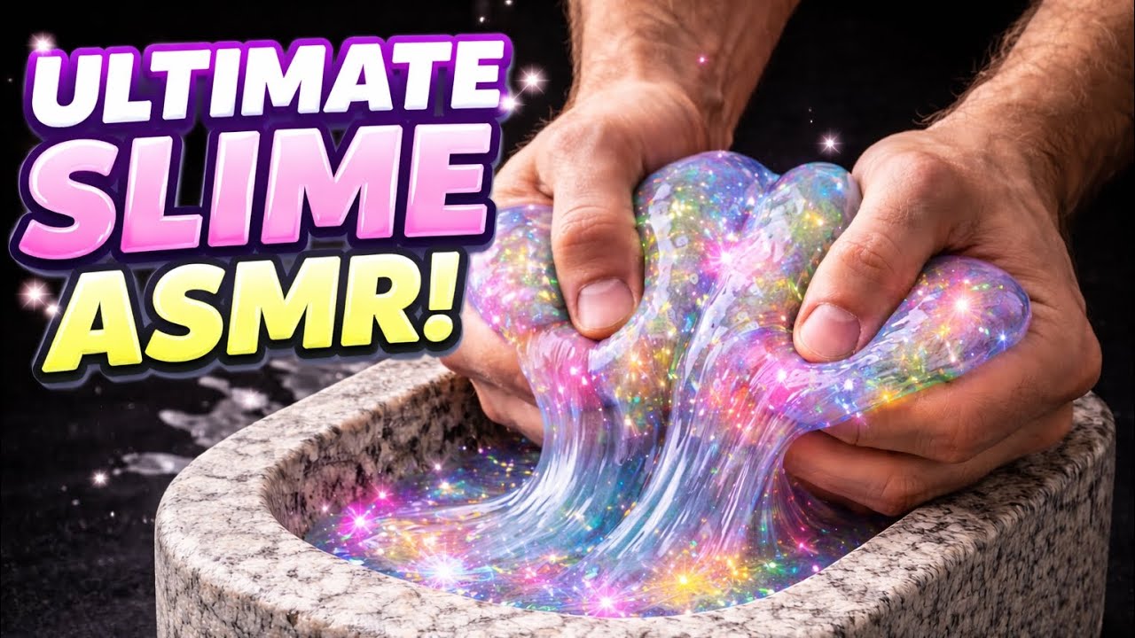 “Watch This Slime Melt Your Stress Away 🫧✨ | Satisfying ASMR for Anxiety, Sleep & Peace” 