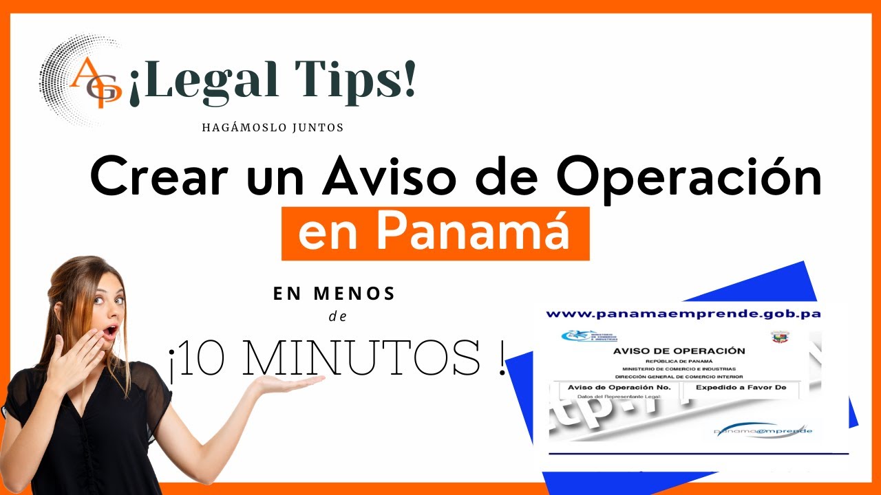 ✅✅Crear un Aviso de Operación en Panama en menos de 🏆10 minutos ⭐️ 2021⭐️ por Abogadas Panama Group
