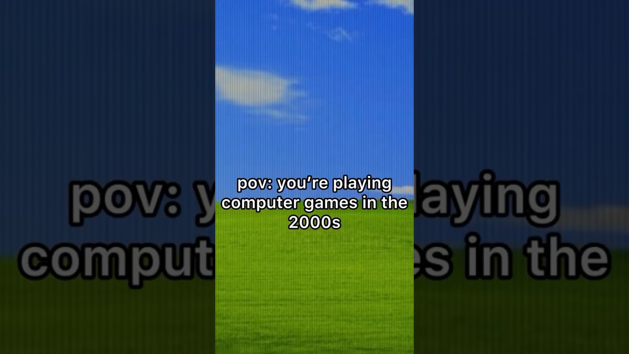 playing computer games in the 2000s #nostalgia #childhood #childhoodmemories  #2000s