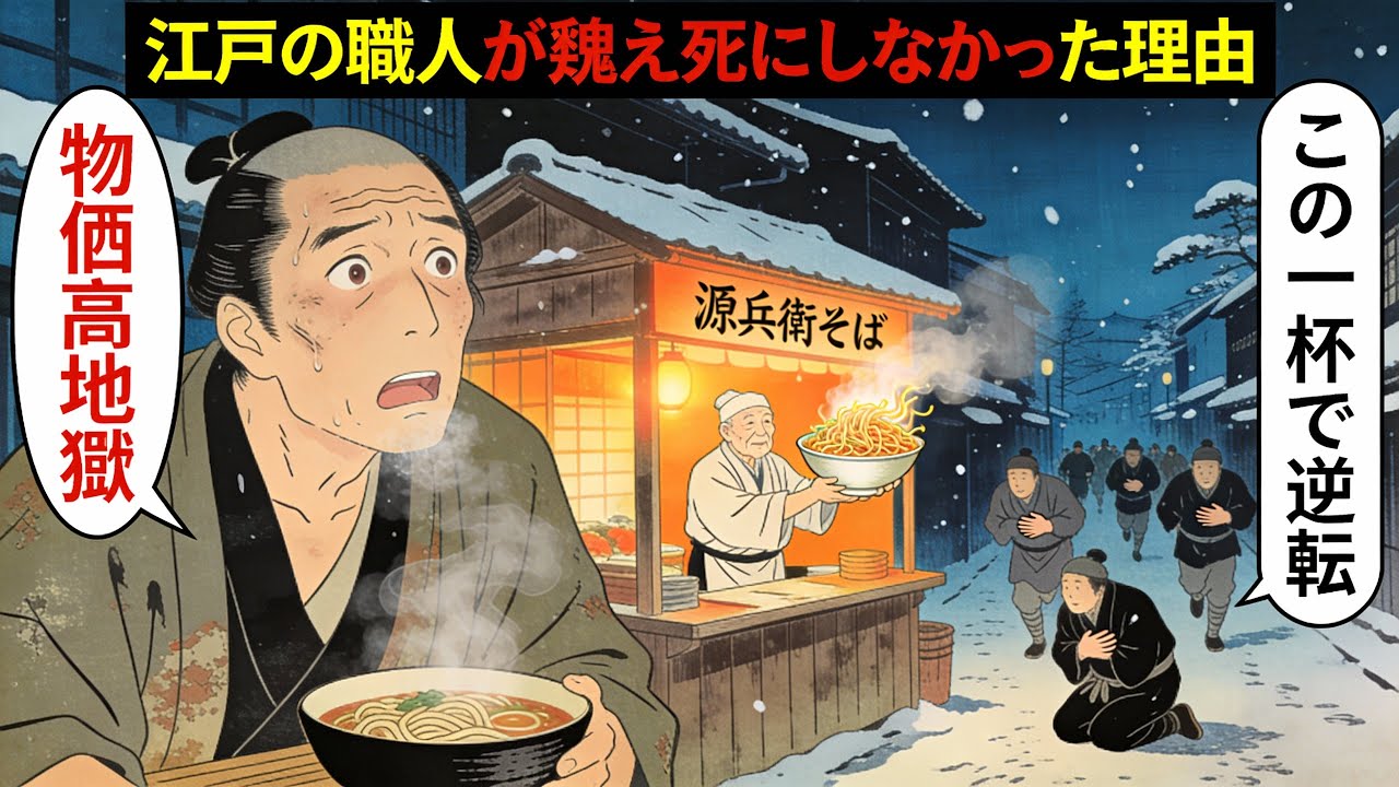 【江戸の蕎麦の真実】零下の神田、暖房なし。大工と蕎麦屋は一杯の丼でどうやって冬を生き抜いたのか？
