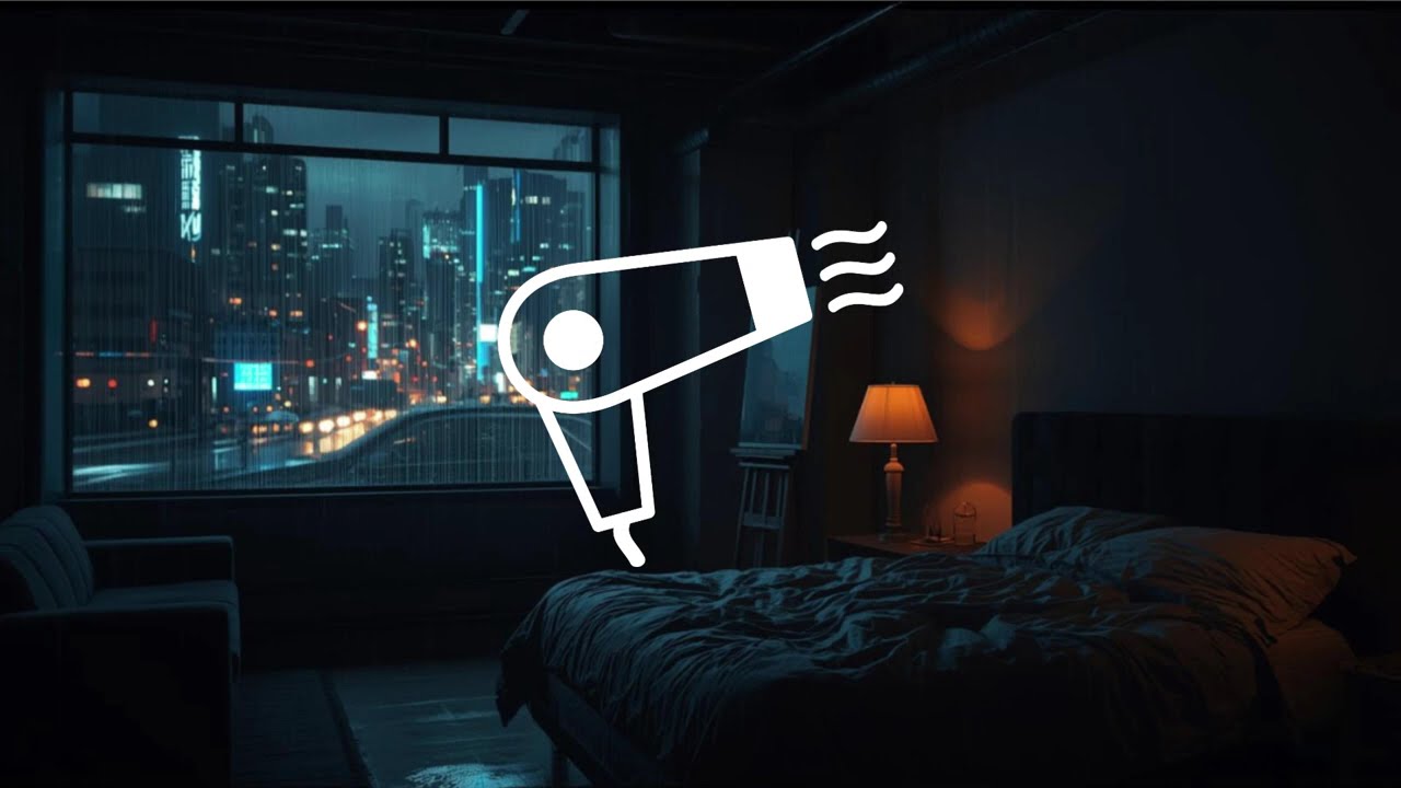 1 Hour Hair Dryer sound for Deep sleep (ASMR)