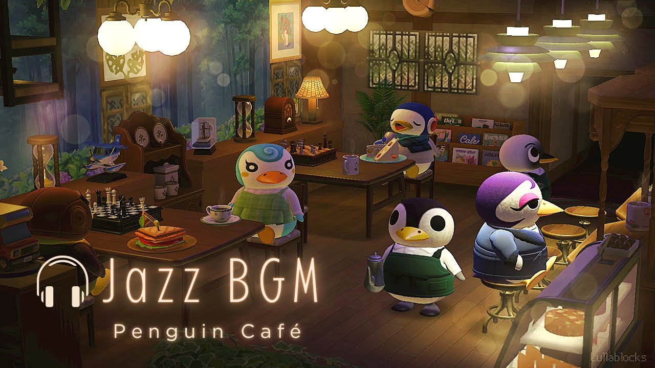 Relaxing Jazz🎧 Penguin Highway Café inspired | music playing at low volume☕