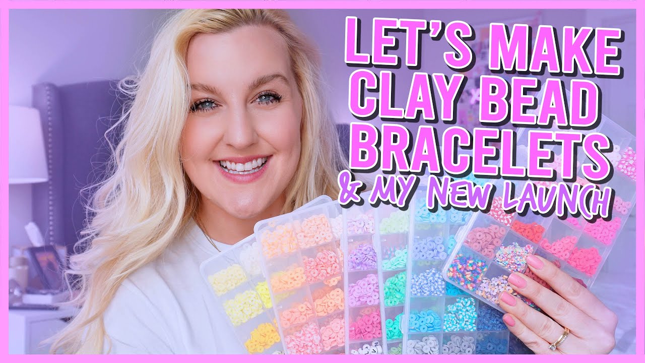 LET'S MAKE CLAY BEAD BRACELETS TOGETHER (MAKING BRACELET'S TOGETHER, PACKING ORDERS & MY NEW LAUNCH)