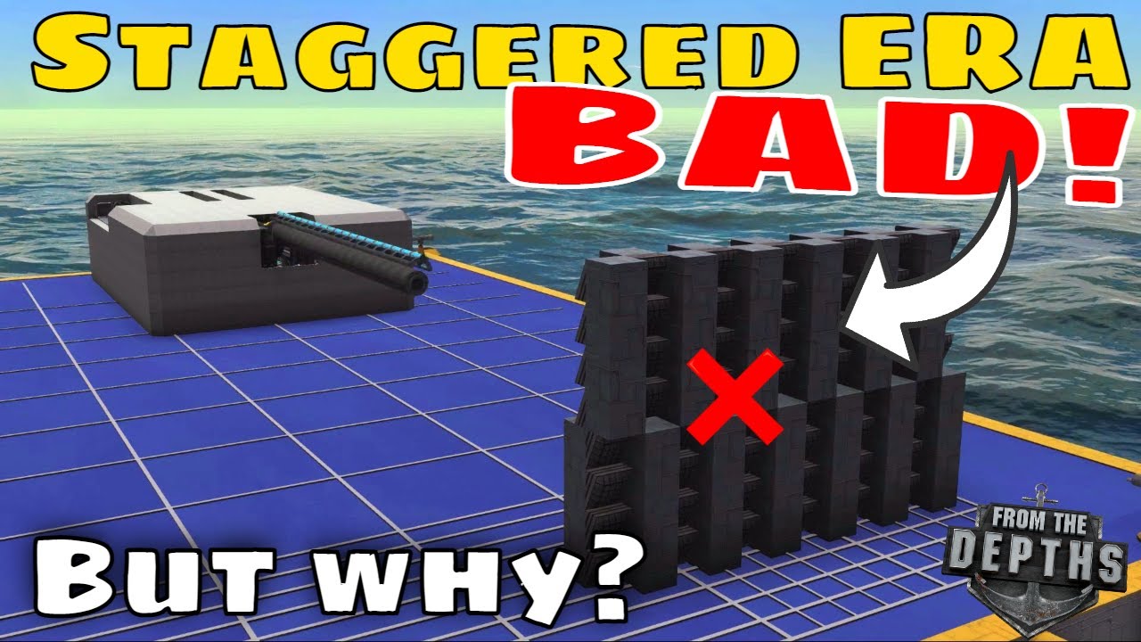 Staggered ERA is kinda BAD?! Do this instead... - From The Depths Armour Testing