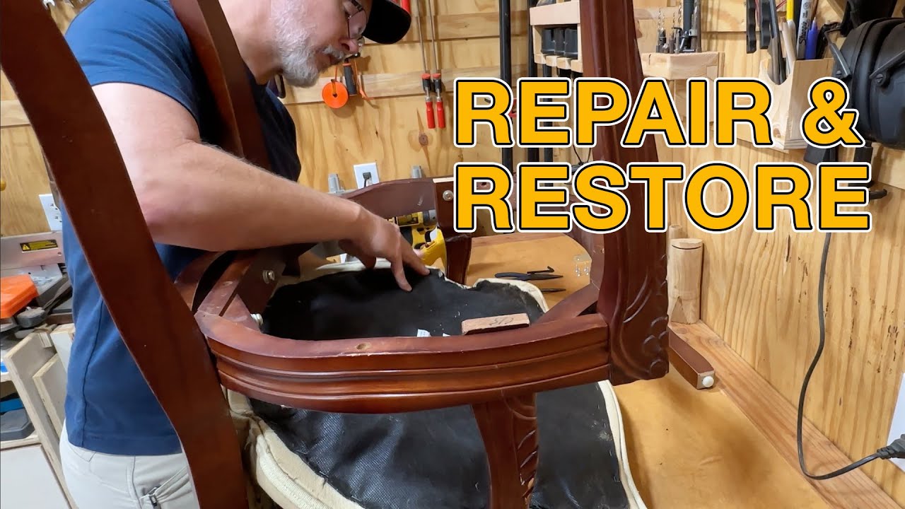 How I fixed an old broken chair