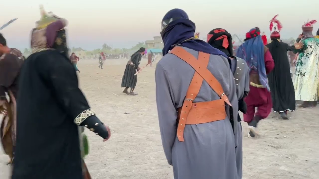 مشهد الامام الحسين عليه السلام في واقعة الطف فرقة طلاب سيد قاسم الياسري
