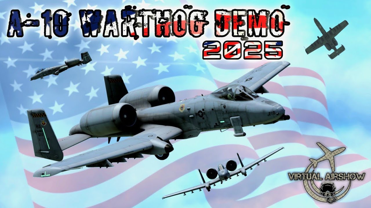 A-10 WARTHOG VIRTUAL DEMO 2025 DCS #avation #airshow #aircraft  #a10 #dcsworld