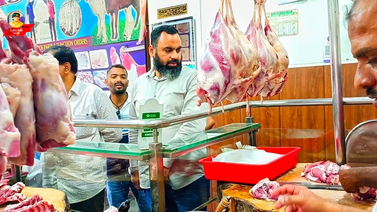 TAJ MUTTON CUTTING 🔪SKILLS P-143 || VANASTHALIPURAM