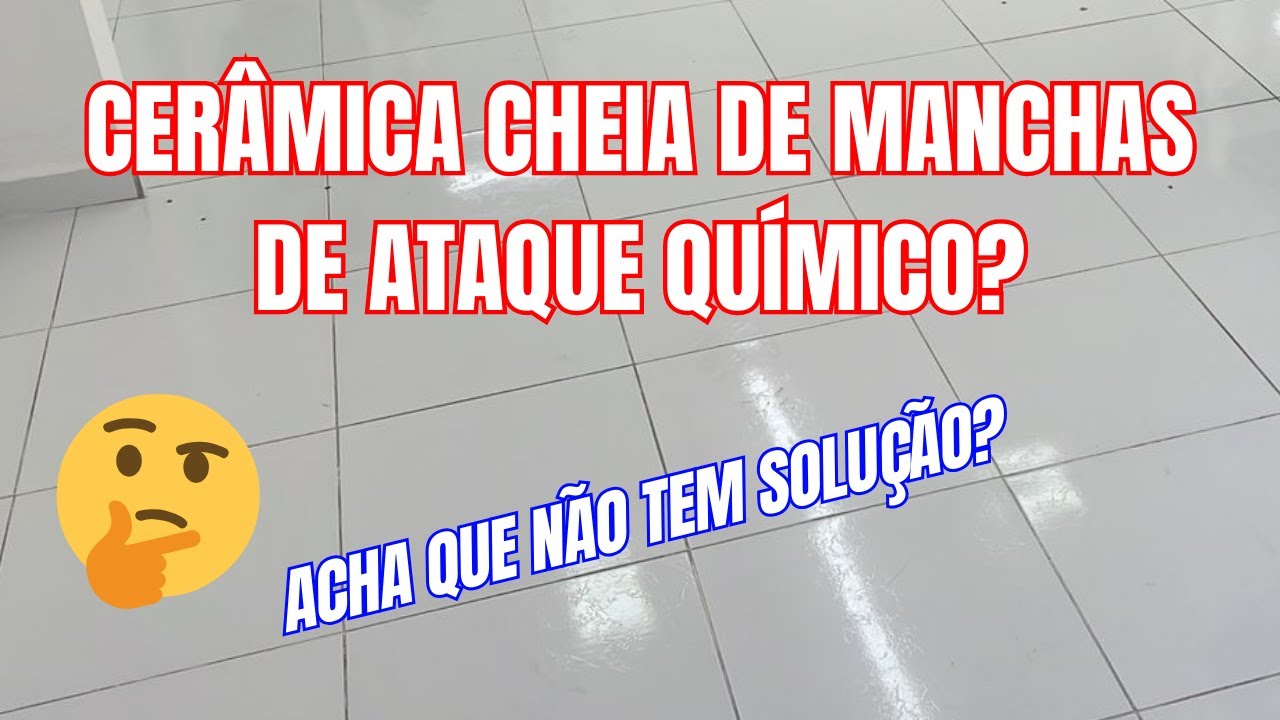 POLIMENTO de Cerâmica cheia de manchas de ataque químico!