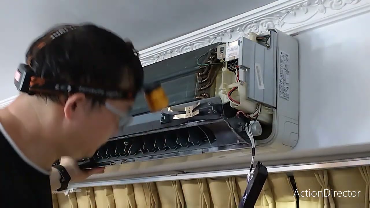 日立分離式冷氣RAS-50JB貫流風扇拆洗（下）[輝哥DIY黑白舞]