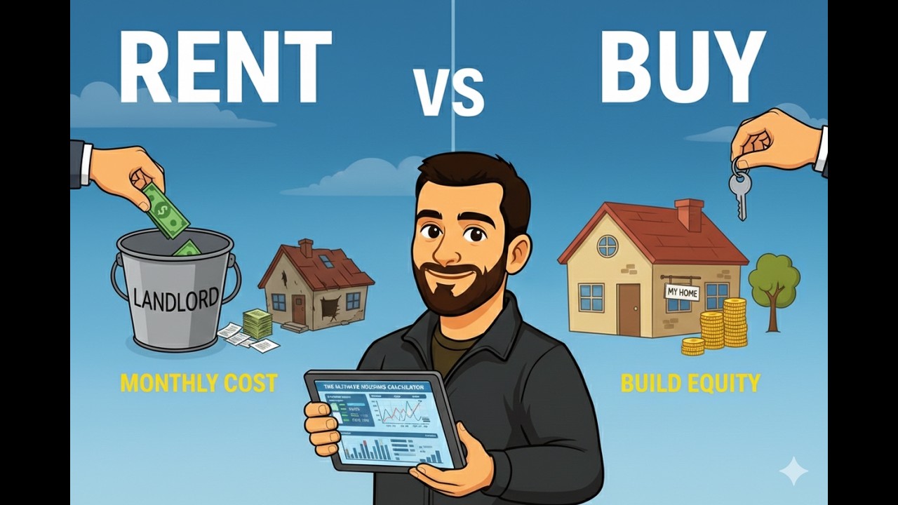 RENT vs BUY: The ULTIMATE CALCULATION (FREE TEMPLATE)