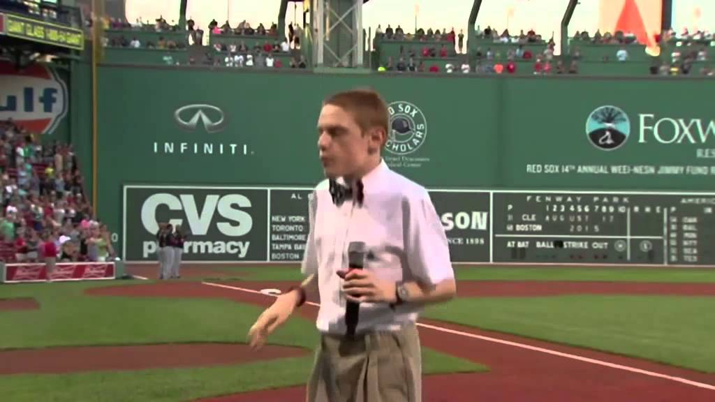 Blind, autistic teenager amazes audience with national anthem rendition