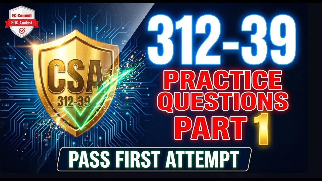 312-39 EC-Council CSA Exam | Practice Test, Dumps, & Study Guide 🔥 Pass on First Try!