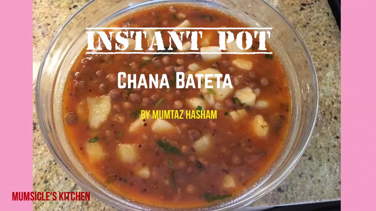 INSTANT POT - Chana Bateta/Curried chick peas | Mumtaz Hasham