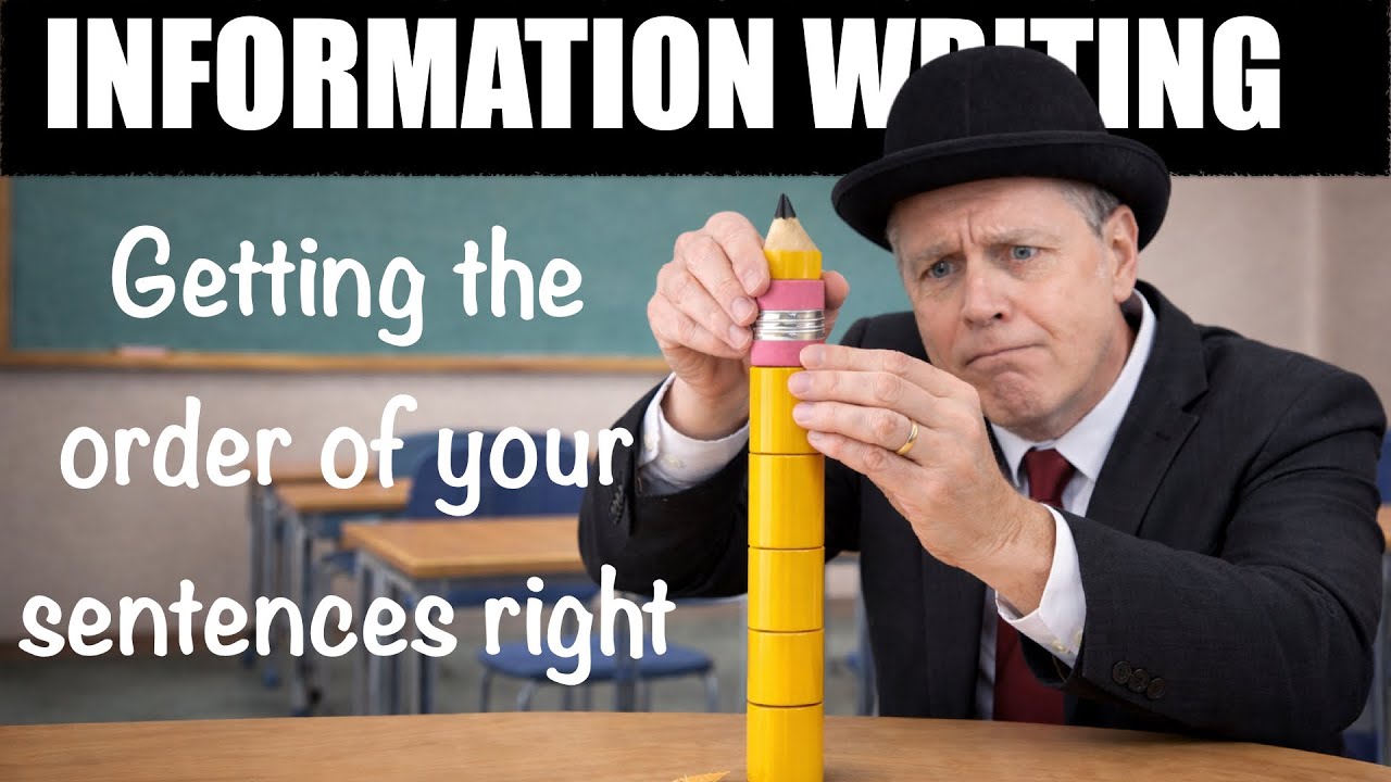 🍏 SENTENCE ORDER: the secret to more cohesion with your information writing paragraphs.