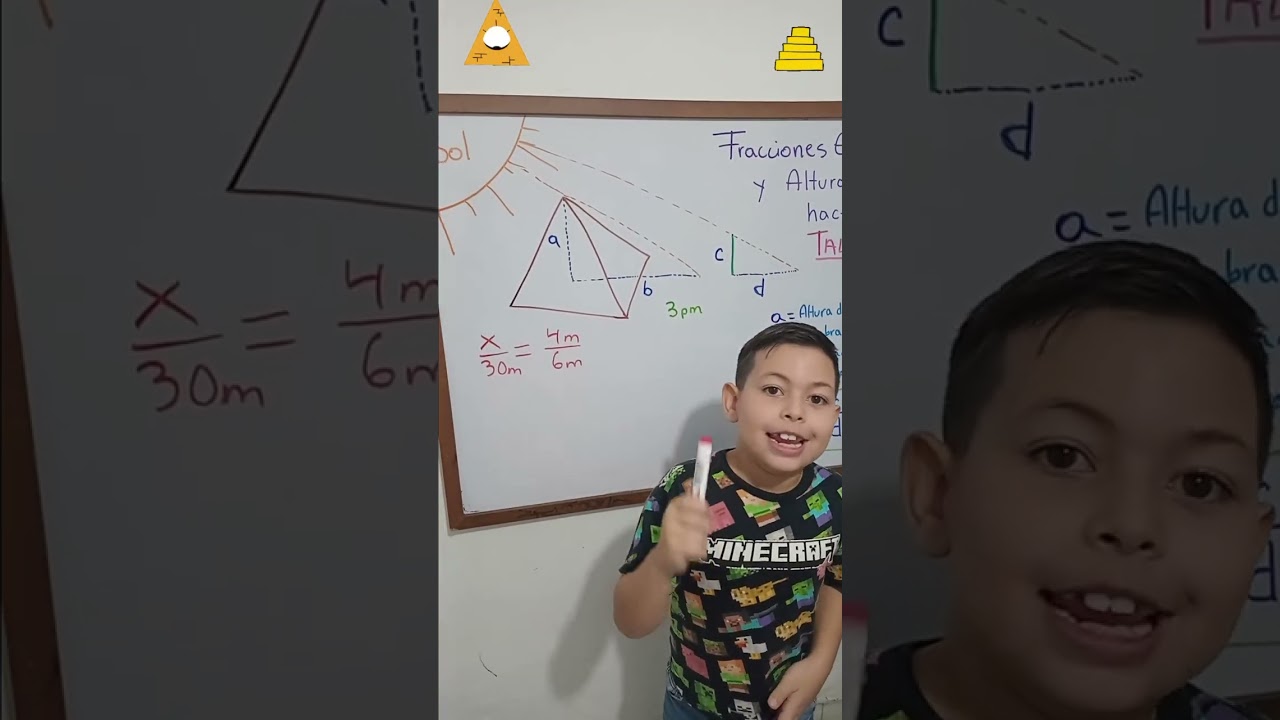 Primer Teorema Matematico, TALES DE MILETO 600 AC #matematica   #matematika  #escuela  #geometria 