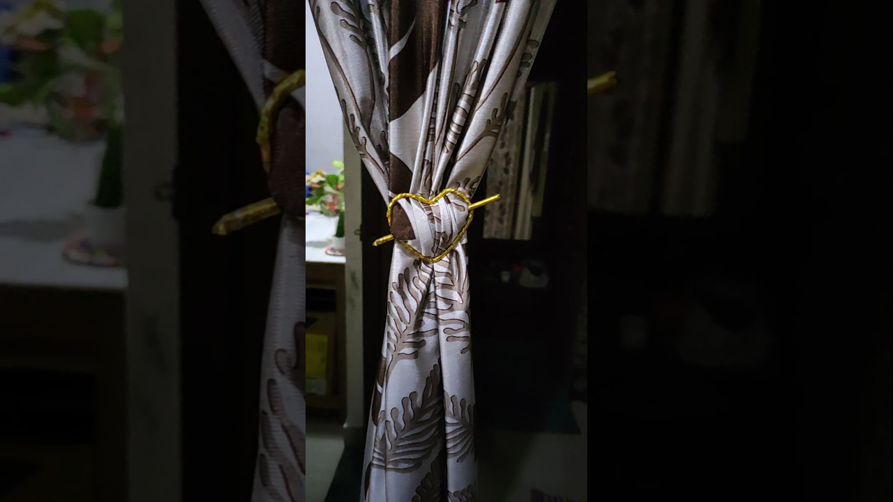 Diy curtain tie backs in 💘 shape