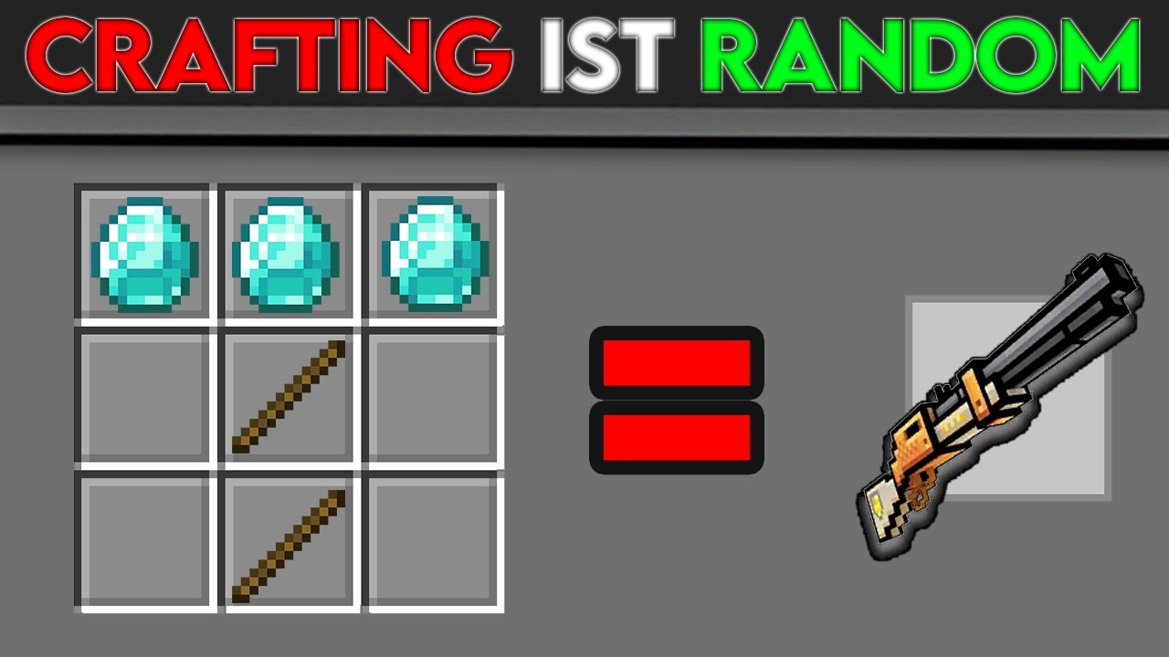 Minecraft, Aber Crafting ist Super RANDOM