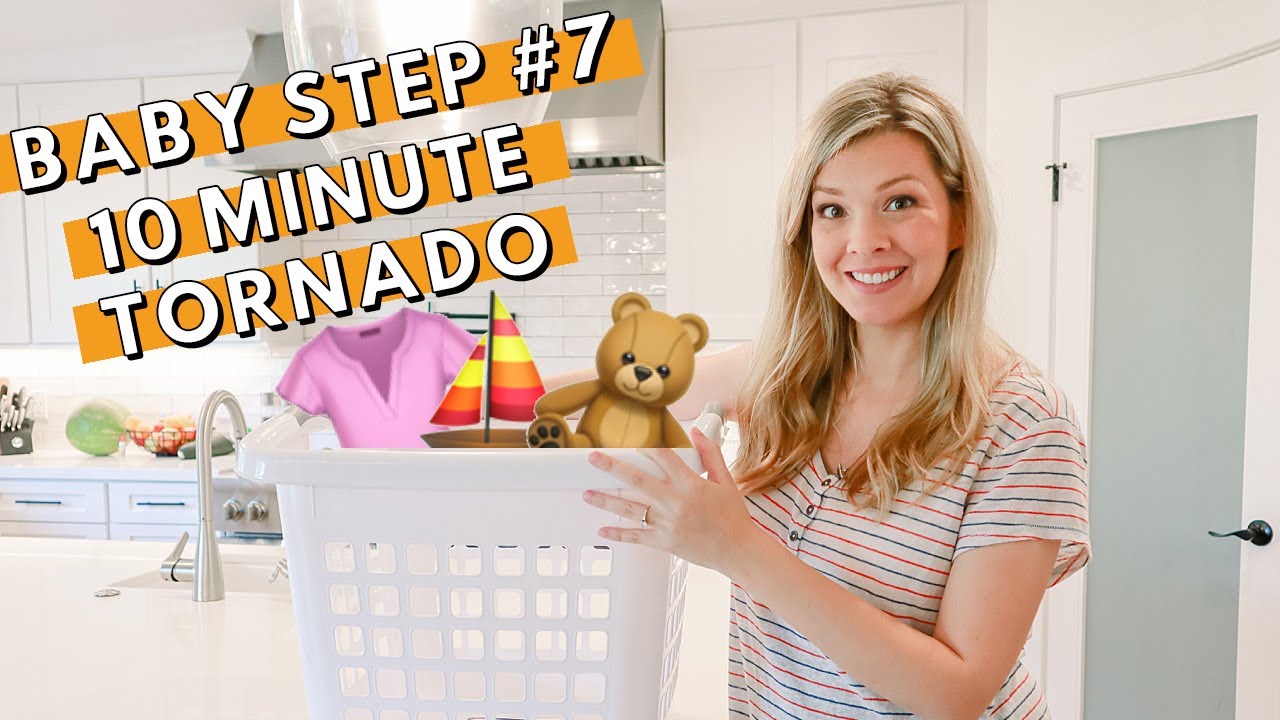 10 MINUTE TORNADO | FlyLady Baby Steps #7 | Quick House Clean Up | Decluttering | Baby Steps Day 7